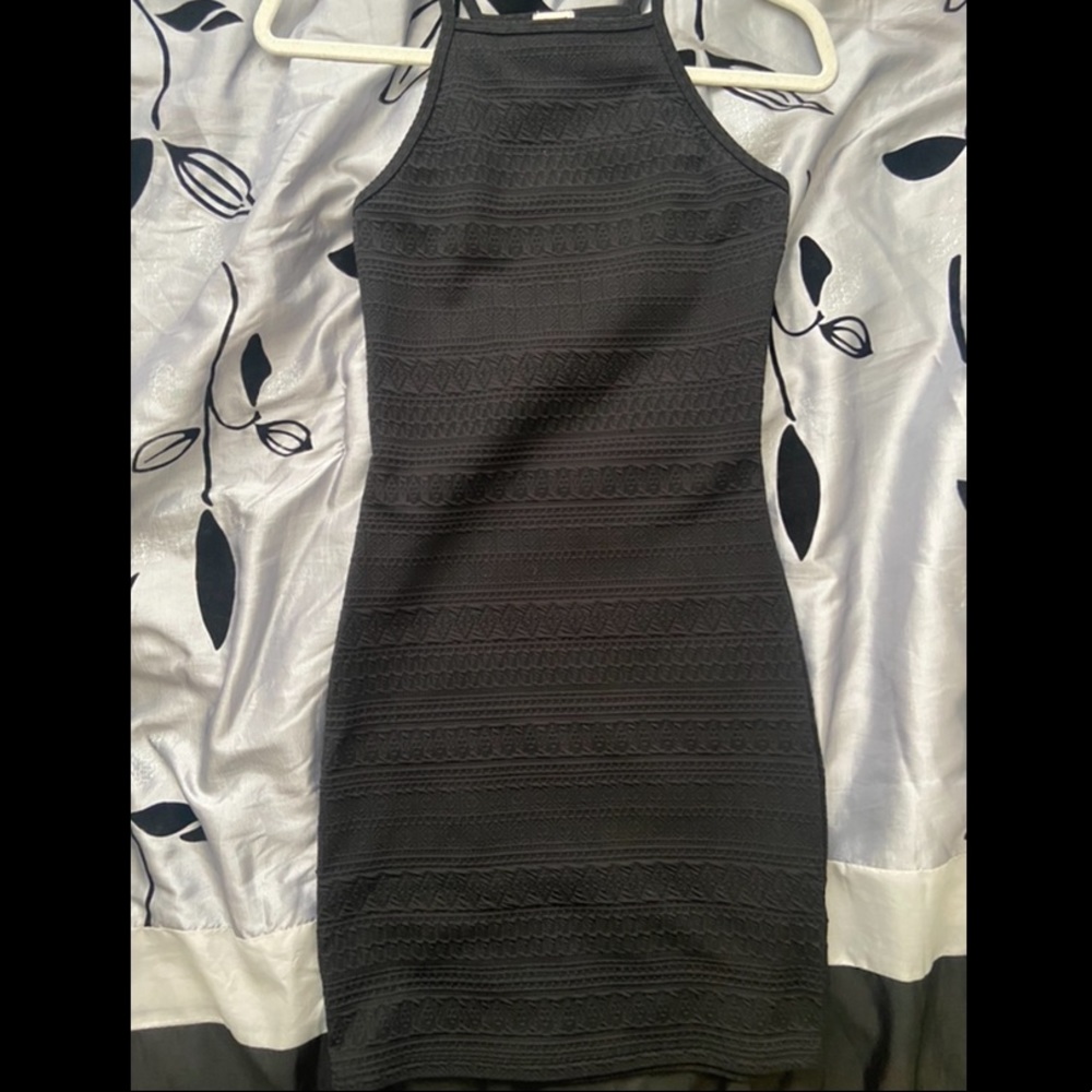 Black Garage Bodycon Dress